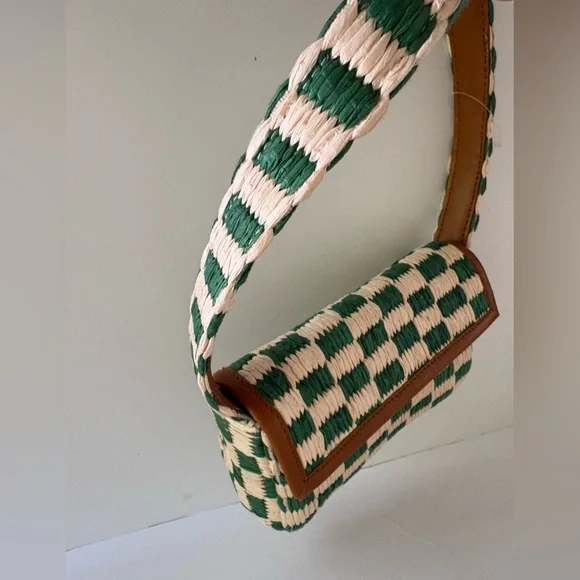 NWOT Anthropologie The Fiona Shoulder Bag: Raffia Edition - Picture 4 of 14